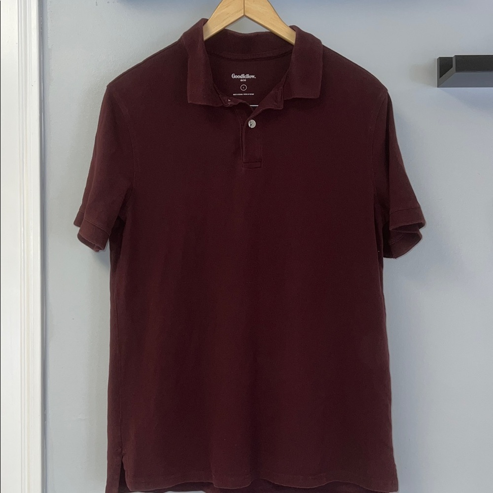 Goodfellow & Co Men's Burgundy Polo Shirt